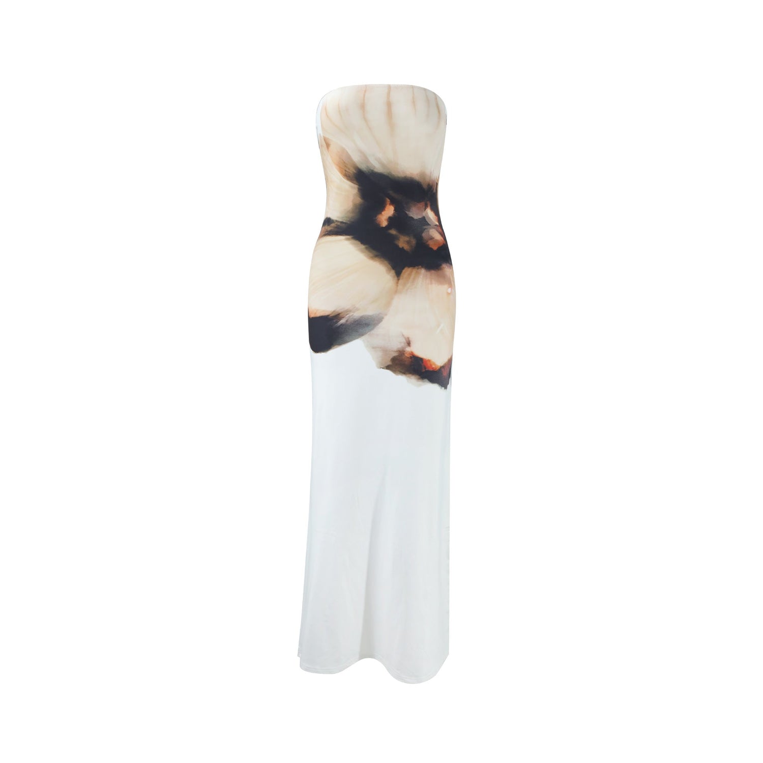Summer High Class Elegant Sexy Bandeau Slim Fit Long Holiday Dress by Ragazza