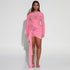Spring Summer Women Wear Off Neck Design Sexy Pleated Dress Dopamine Sexy by Ragazza