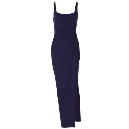 Women Evening Dress Maxi Dress Summer Sexy Strap Backless High Slit Dress  DestGlow
