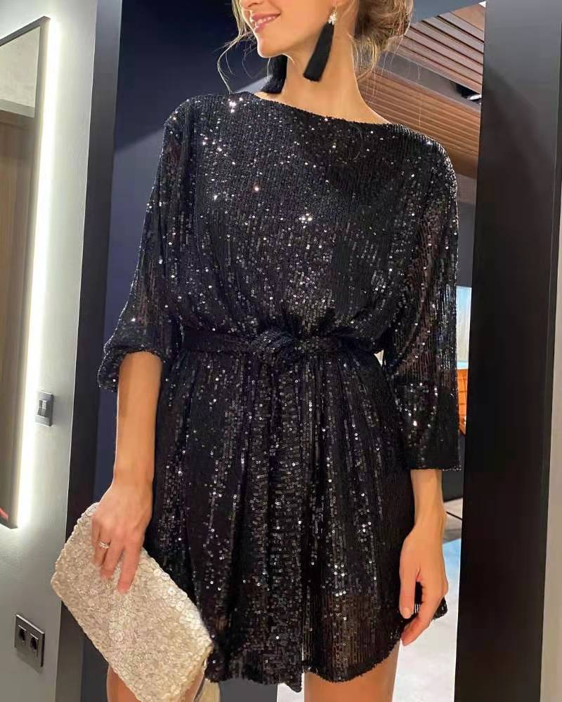 Festival Party Sparkling Beaded Dress Dinner Set by Ragazza