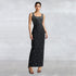 Women Wear Drilling U Collar Sleeveless Sheath Tight Dress by Ragazza