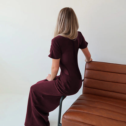 Wear See through Voile Half Turtleneck Dress Sexy Slim Fit Short Sleeved Mop Dress by Ragazza