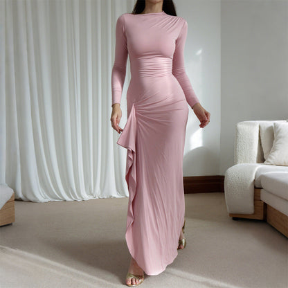 Sexy Short Sleeve Maxi Dress Women Clothing Autumn Winter by Ragazza