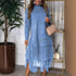 Autumn Winter Women Casual Mesh Stitching Dress by Ragazza