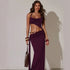 Summer Women Sexy Slim Fit Backless Halter Strap Sheath Dress  DestGlow
