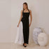 Summer Slim Strap Dress Stitching Halter Dress by Ragazza