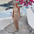 Summer One Shoulder Split Sequined off Shoulder Elegant Dress by Ragazza