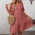 Spring Summer Women Clothing Loose Casual Short Sleeve Flowy Dress by Ragazza