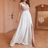 V neck Brace Elegant Slim Long Slit Backless Women Long Prom Dress by Ragazza