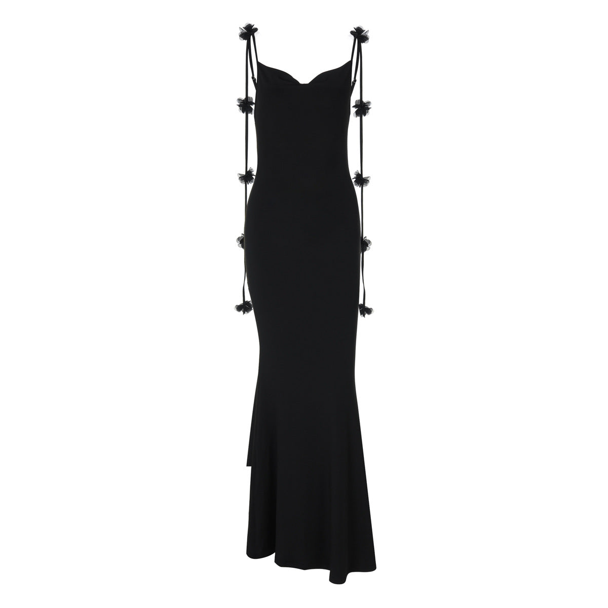 Summer Women Sexy Backless Floral Decoration Formal Dress Sling Dress by Ragazza