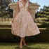 Women Clothing Elegant Backless Printing Sexy Suspenders Dress by Ragazza