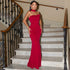 Women Summer Slim Fit Backless Ribbon Shoulder Tube Top Dress by Ragazza