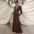 Spring Summer Chocolate Design Waist Seal Pleated Dress Brown Women Dress by Ragazza