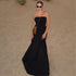 Sexy off Neck Street Loose Long Elegant Tube Top Solid Color Dress for Women by Ragazza