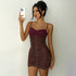 Autumn Winter Women Clothing Sexy Slim V neck Backless Hip Spaghetti Straps Dress for Women by Ragazza