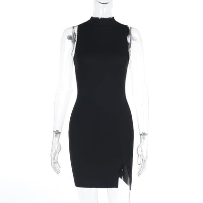 Spring Dress Socialite Sexy Slim Basic Split Vest Dress by Ragazza