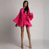 Women Clothing Loose Lace Up Waist Pleated Women Short Dress by Ragazza