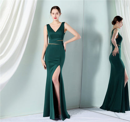 Toast Dress Bride Long Appreciation Dinner Slim Fit Fishtail Dress Wedding Car Model Exhibition Cocktail Dress by Ragazza