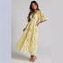 Women Clothing Hollow Out Cutout out Dress Summer V neck Lace Embroidery Sexy Waist Baring Dress by Ragazza