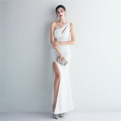 Folding Beaded Craft Toast Clothing Long Shoulder Appreciation Dinner Slim Fit Fishtail Wedding by Ragazza