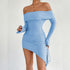 Autumn Winter Women Clothing off Neck Bell Sleeve Sheath Strapless Sexy Dress by Ragazza