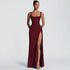 Women Evening Dress Maxi Dress Summer Sexy Strap Backless High Slit Dress  DestGlow