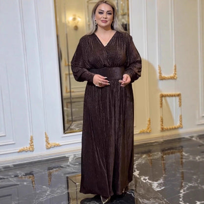Women Clothing Design Loose Long Solid Color Dress by Ragazza