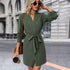 Autumn Women Clothing Solid Color Long Sleeve Dress by Ragazza