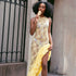 Sleeveless round Neck Dress Summer Sexy Lace See through Irregular Asymmetric Maxi Dress Women by Ragazza