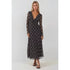 Autumn Retro V neck Lace up Plaid Elegant Graceful Slim Dress  DestGlow