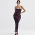 Women Clothing Printing Slip Dress Women Slim Fit Backless Sheath Fishtail Dress Long Evening Dress by Ragazza
