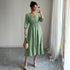 Women Clothing Autumn Casual Holiday All Match Long Dress by Ragazza