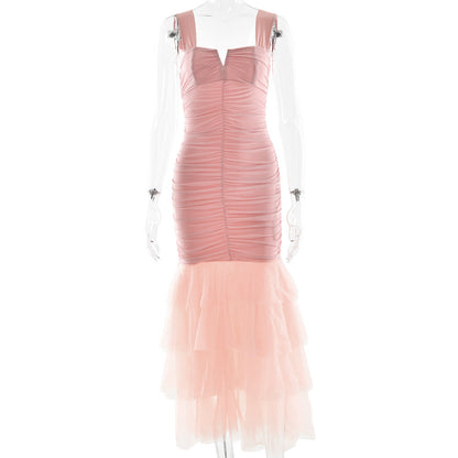 Spring Summer Sexy Patchwork Strap Dress Sexy Skinny Sheath Women Clothing Dress by Ragazza