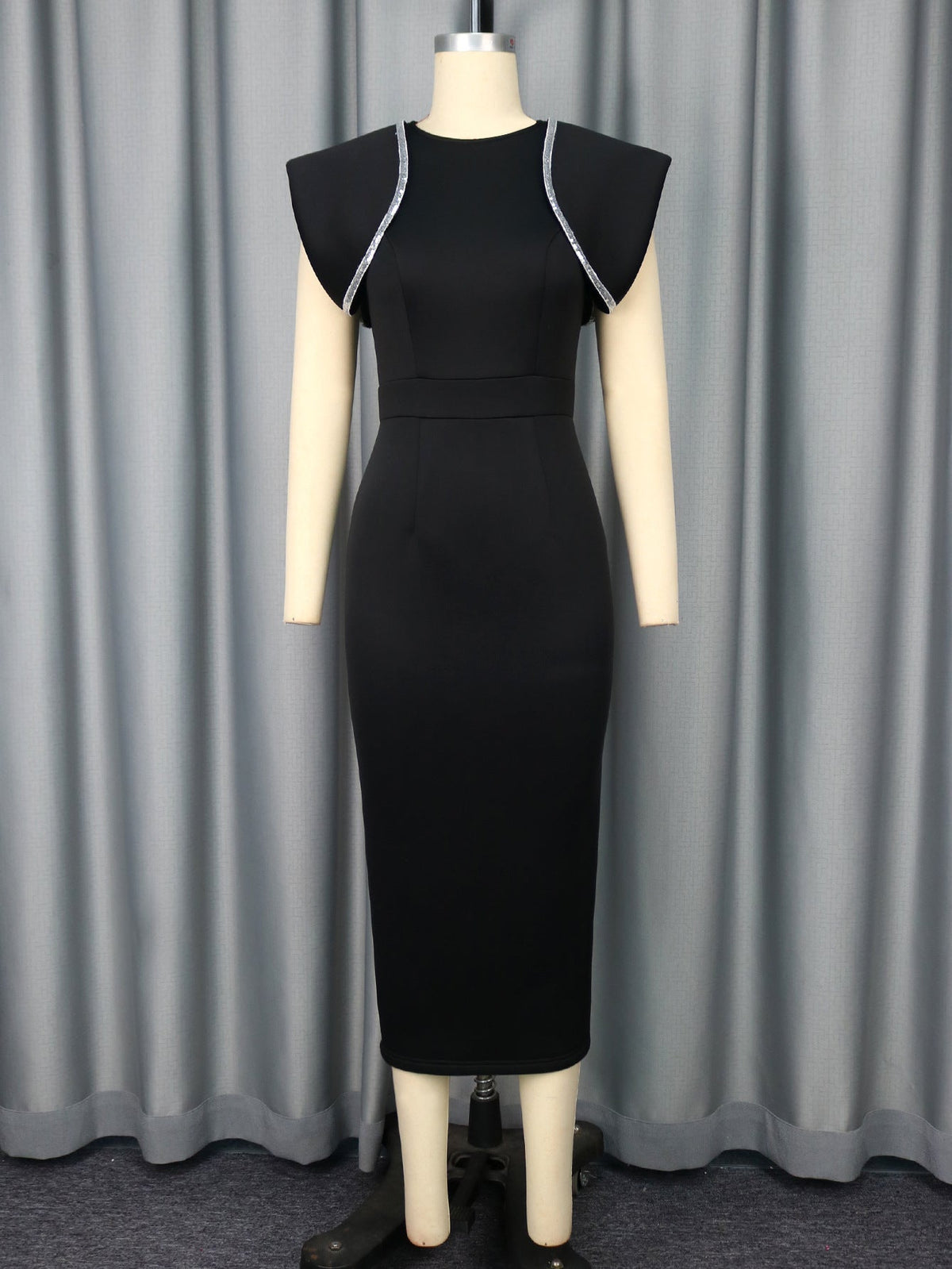 Crew Neck Dress Cocktail High Waist Slim Fit Slit Elegant Evening Dress Party Dress  DestGlow