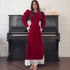Fall Long Elegant Graceful Waist Dress by Ragazza