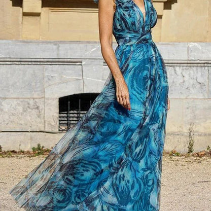 Summer Bohemian Holiday Floral Dolorita Large Swing Dress Printed Dress by Ragazza