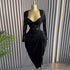 Women Clothing Spring Elegant Square Collar Lace Long Sleeve High Waist Slimming Midi Dress by Ragazza
