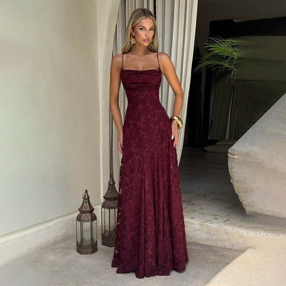 Summer Women Clothing Sexy Strap Chiffon Elegant Backless Evening Dress by Ragazza