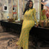 Retro Home Women Slim Fit Printed Hip Dress Pleated Turtleneck Long Sleeve Dress by Ragazza