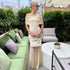 Women Clothing Autumn Tube Top Pleated Mesh Slim Fit Patchwork Dress Two Piece Set by Ragazza
