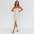 Summer Tube Top Sleeveless Backless Dress Sexy Slim Mid Length Dress by Ragazza