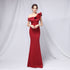 off-Shoulder Banquet Evening Dress Maxi Party Long Elegant Slim Sexy Fishtail Dress Formal Gown by Ragazza
