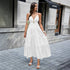 Women Clothing Summer Elegant Easy Matching Sling Long Dress by Ragazza