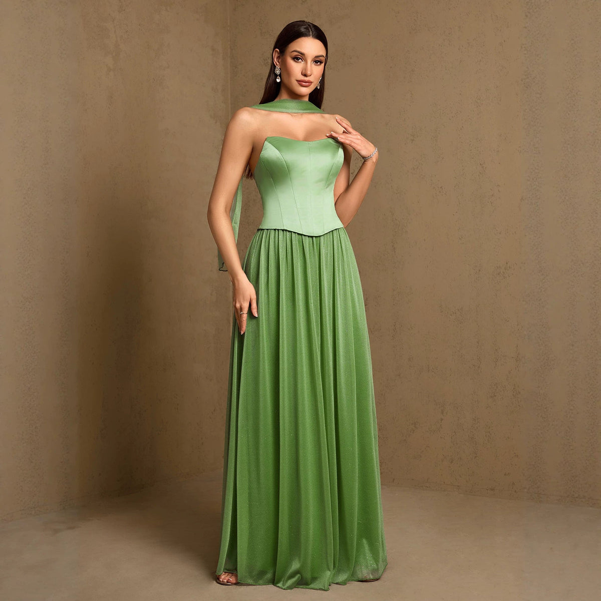 Shiny Backless Adjustable Cross Strap Swing Strap Dress Summer Island Vacation Beach Dress  DestGlow