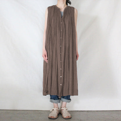 French Pleating Dress Summer Western Paris Yarn Loose Large Dress A Line Dress Can Be Used as Blouse by Ragazza