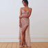 Summer Women Strap Floral Sexy Backless High Split Tied Dress Women by Ragazza