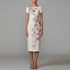 Star Graceful Fashionable Heavy Industry Beads Diamond Short Sleeve Slim Mid Length Dress  DestGlow