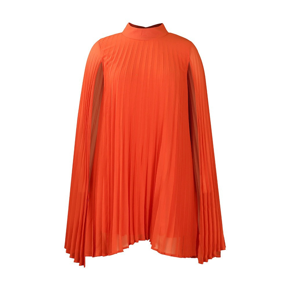 Women Clothing Graceful Fashionable Chiffon Pullover Cloak Batwing-Sleeved Large Size Dress  DestGlow