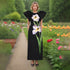 Vietnam Elegant Graceful Maxi Dress Summer Patchwork Floral Puff Sleeve Slim Fit Slimming Dress Women by Ragazza