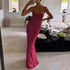 Autumn Winter Slim Deep V Plunge off the Shoulder Tube Top Boning Corset Evening Dress by Ragazza